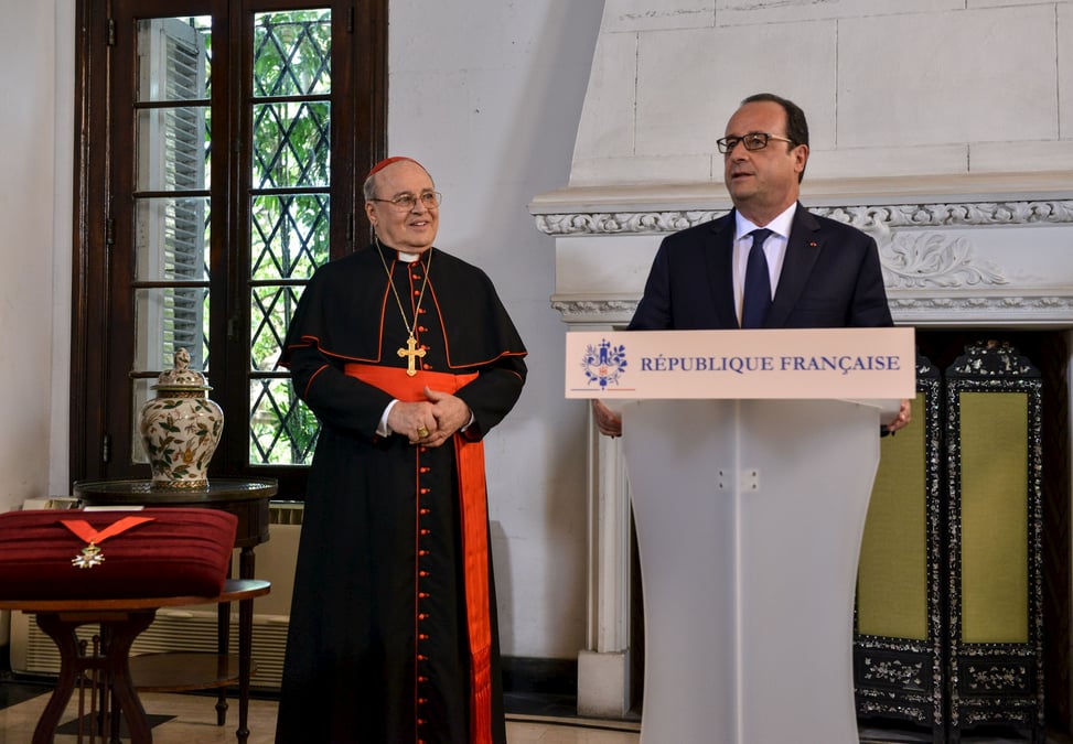 Francois hollande en visite a cuba