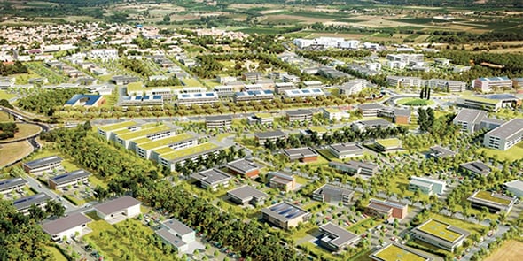 Le parc d'activité de Mazeran, à Béziers.