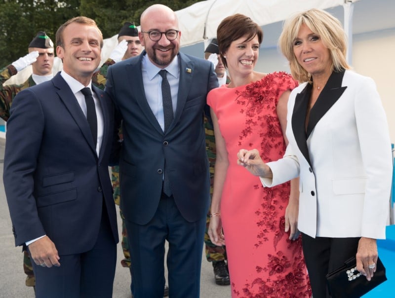 Macron evoque une "atmosphere apaisee" a l'otan, insiste sur l'unite