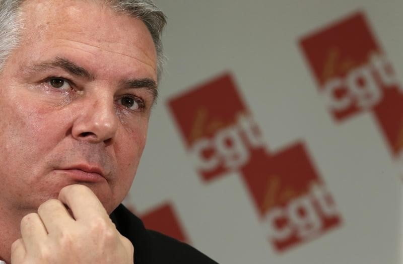 Le secretaire general de la cgt, thierry lepaon, demissionne