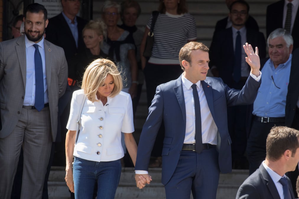 Macron au plus bas dans le barometre harris interactive