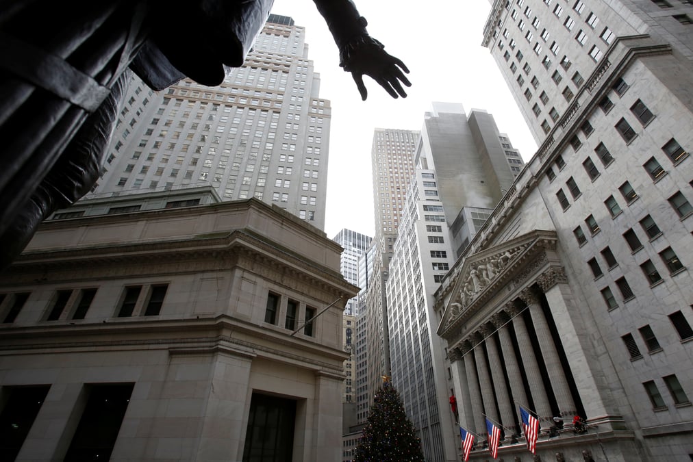 La bourse de new york finit en net recul