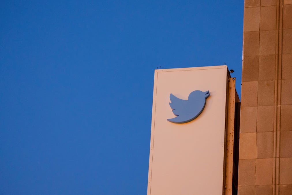 Le logo de twitter a son siege a san francisco