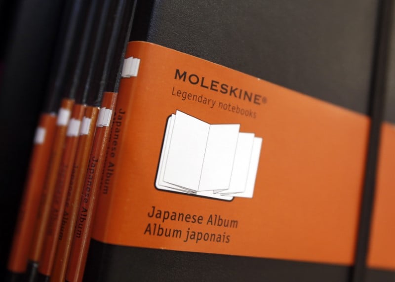 Moleskine rachete par un groupe belge