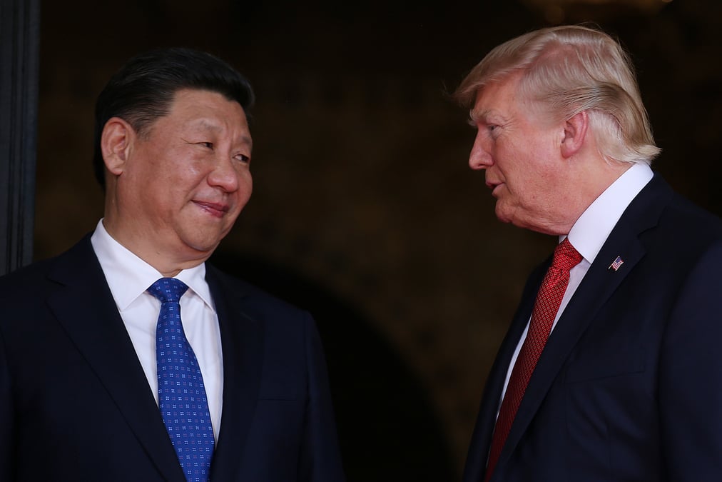 Diner entre trump et xi jinping avant d'aborder le commerce et la securite