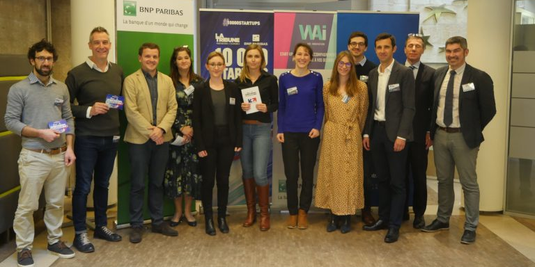 Le jury et les lauréats de la sélection 2020 de 10.000 startups pour changer le monde à Bordeaux.