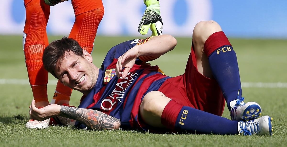 Le barca gagne, messi blesse au genou