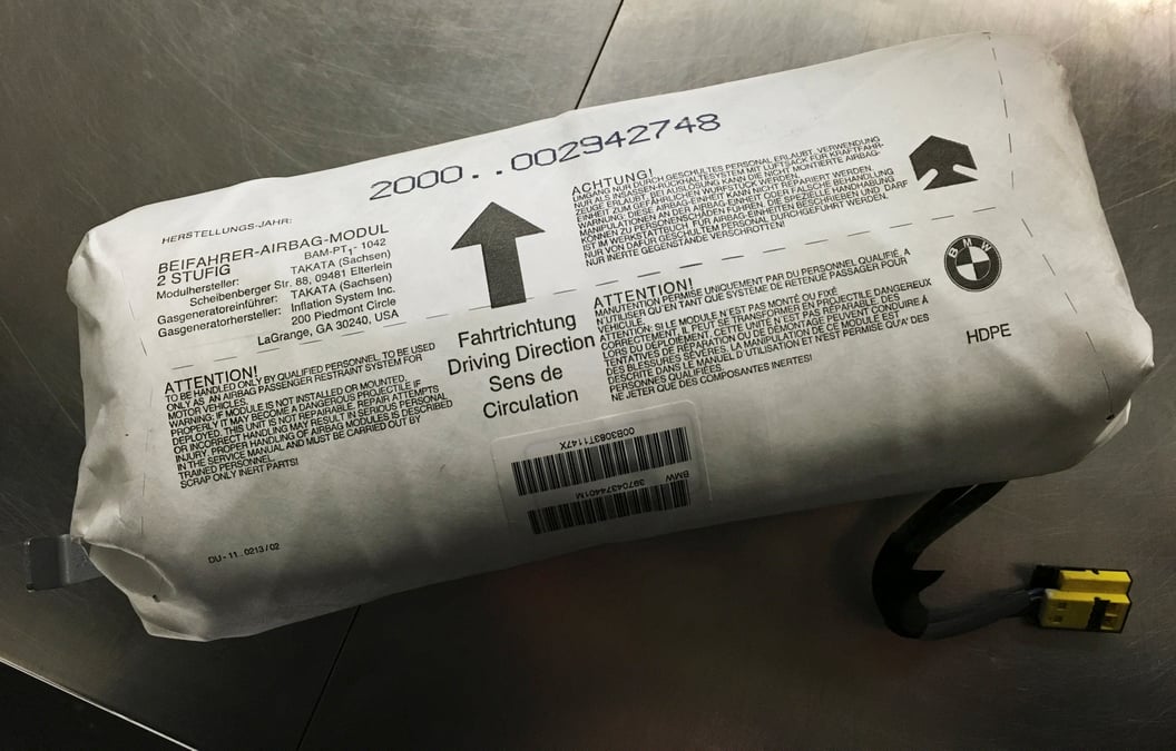 Les usa ordonnent encore un rappel d'airbags takata