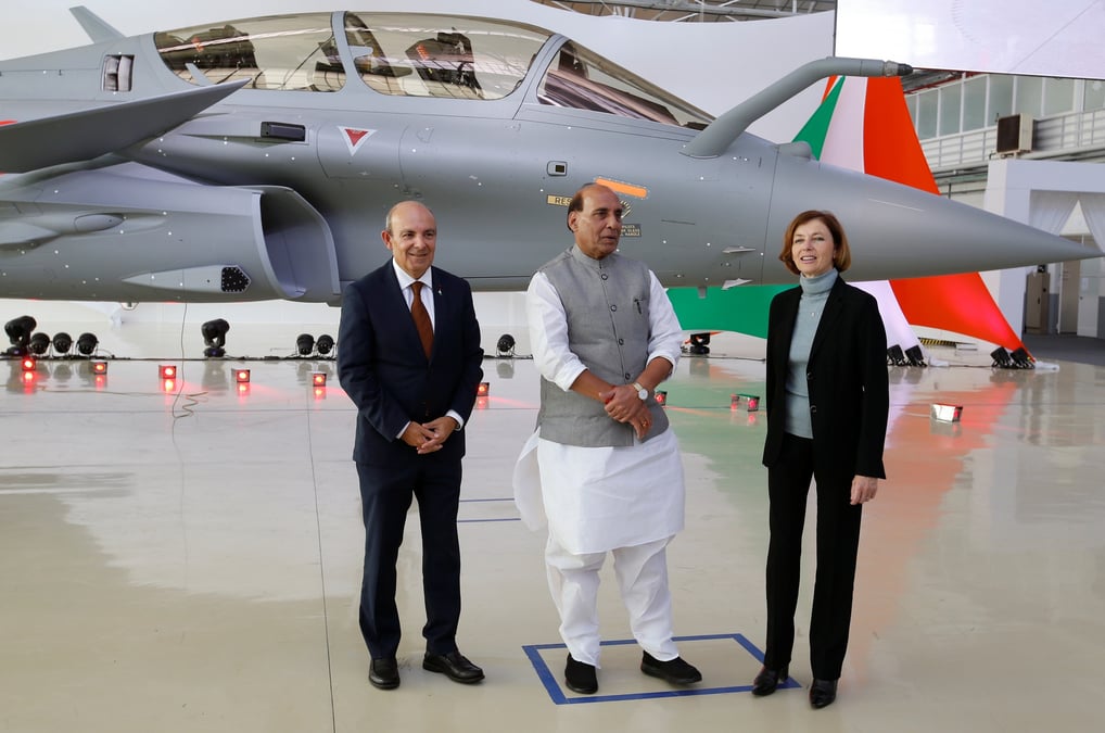 "L'export est fondamental pour l'équilibre de la BITD (base industrielle et technologique de défense, ndlr) française", a rappelé le président du GIFAS et PDG de Dassault Aviation.