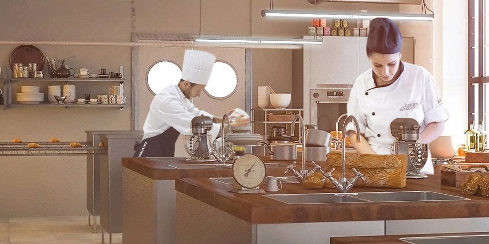 L'Institut permettra aux étudiants de s'exercer dans les laboratoires ainsi que pour la boulangerie pâtisserie d'application