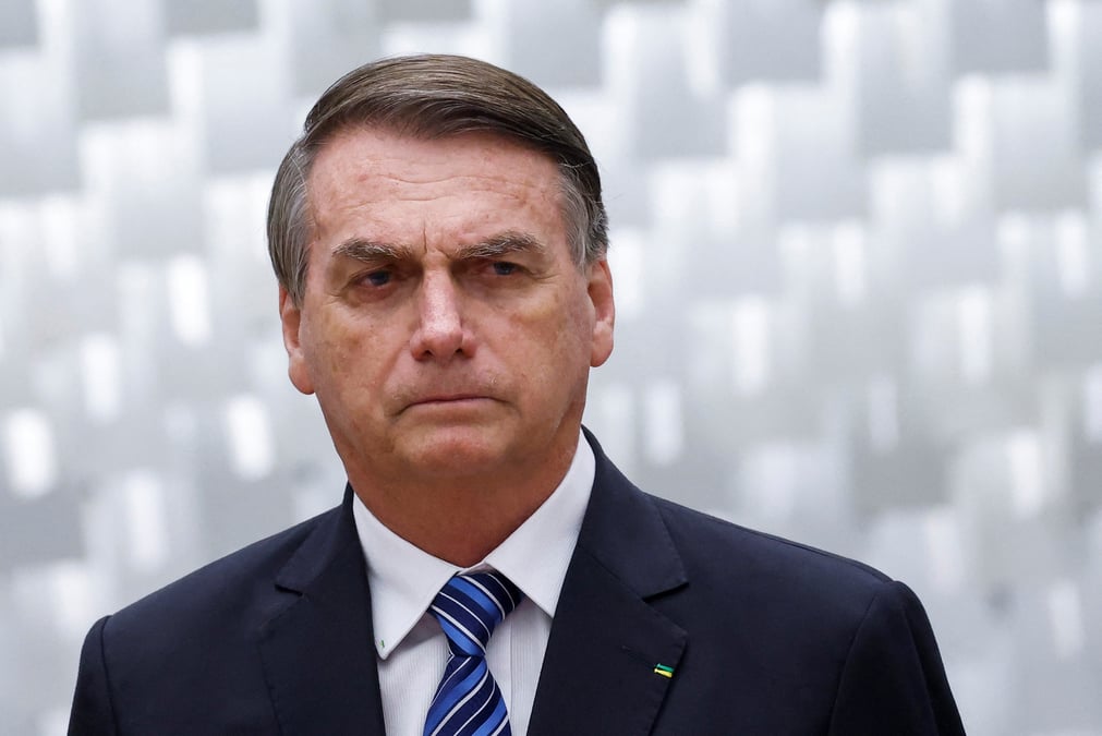 Photo de l'ancien president bresilien jair bolsonaro