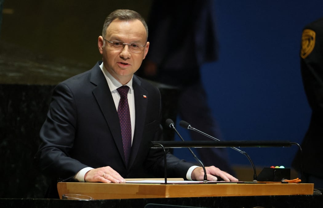 Le president polonais andrzej duda
