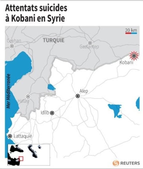 Deux attentats suicides par des membres de l'EI en Syrie