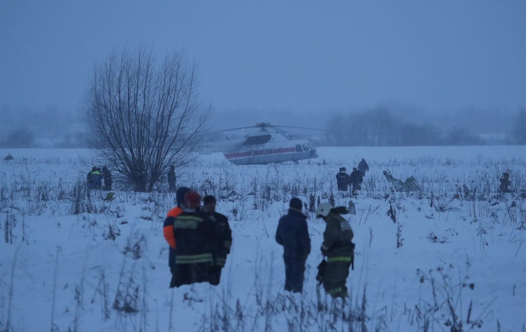 Les autorites cherchent les corps des victimes de l'avion russe