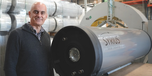 Thierry Demaret, le dirigeant et fondateur de Syrius Solar Industry dans l'Hérault.