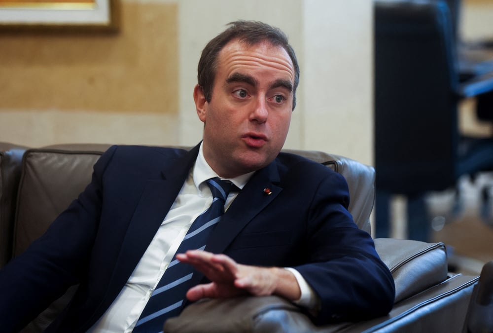 Le ministre francais de la defense sebastien lecornu