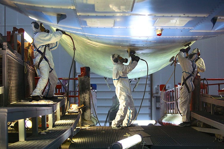 La société STTS, sous-traitant d'Airbus, est spécialiste de la peinture aéronautique