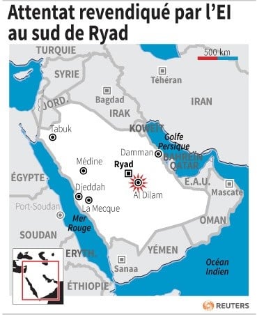 Attentat revendique par l’ei au sud de ryad