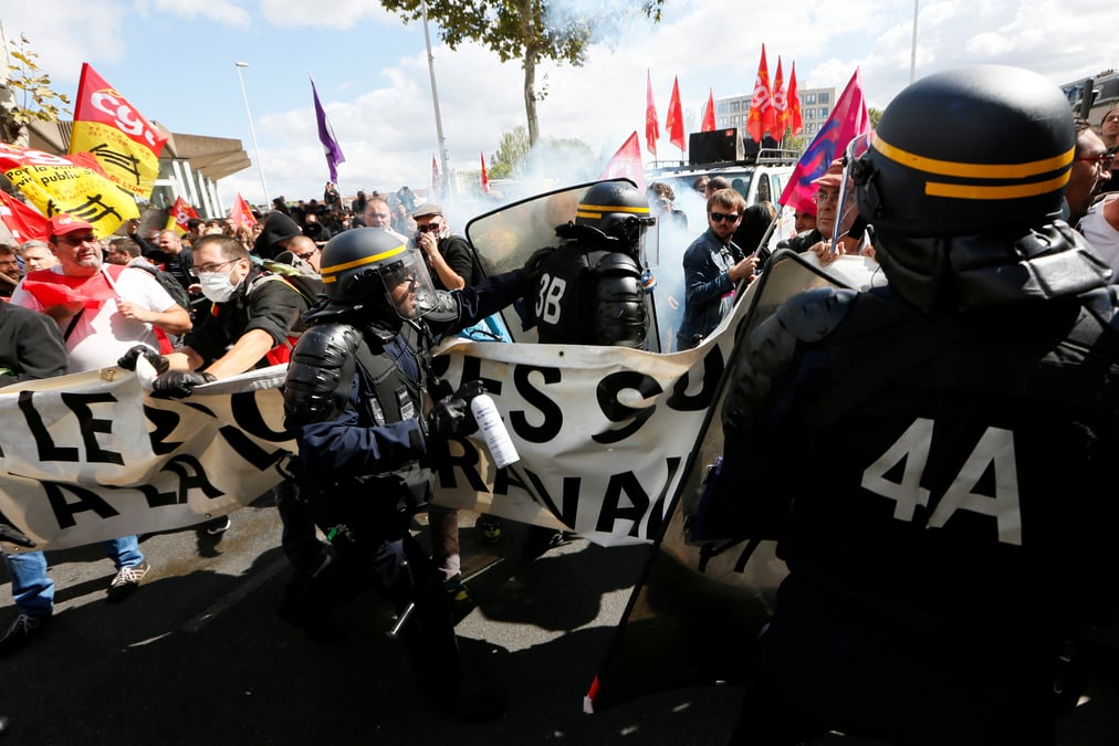 Incidents a paris et lyon dans les manifestations