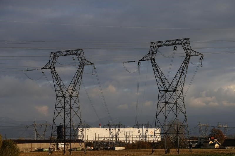 Les salaries de la centrale de fessenheim en greve