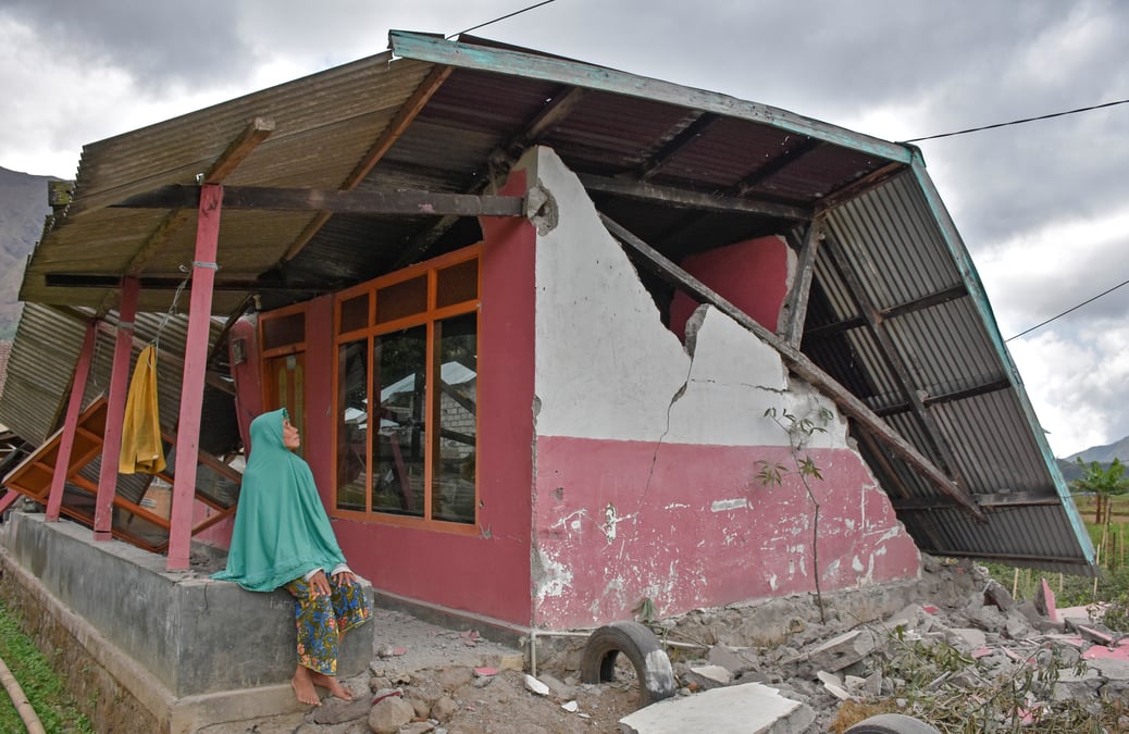 Fort seisme dans l'ile indonesienne de lombok, 14 morts