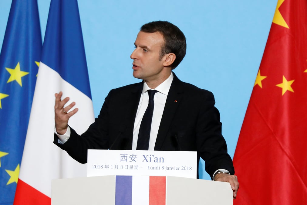 Macron defend une nouvelle route de la soie partagee avec la chine