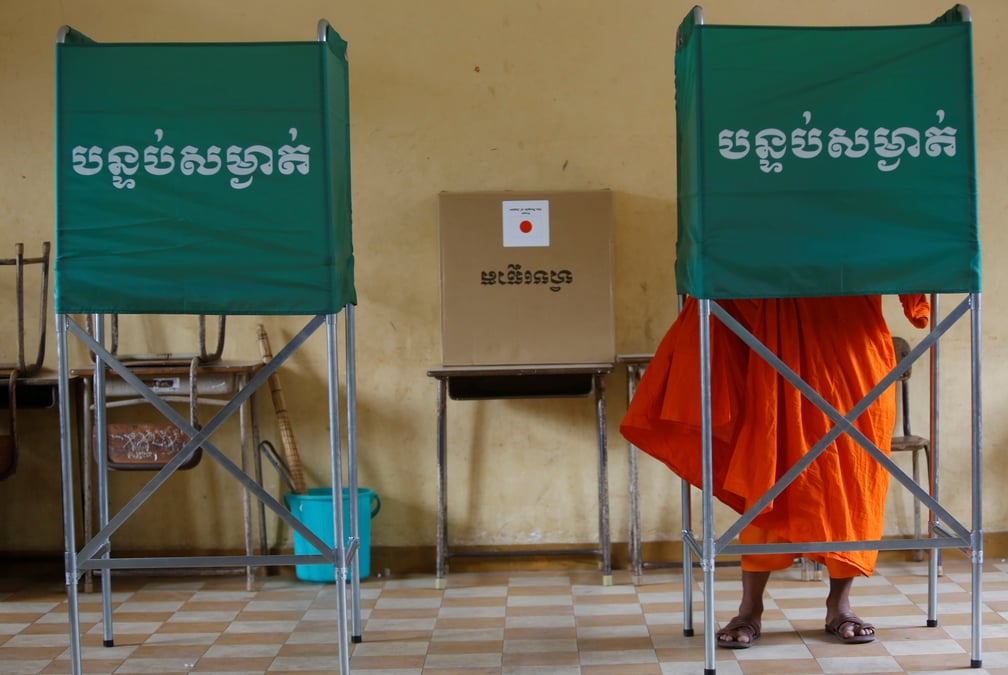 Les cambodgiens aux urnes, hun sen assure de la victoire