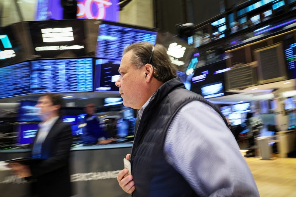 Des traders a la bourse de new york (nyse)