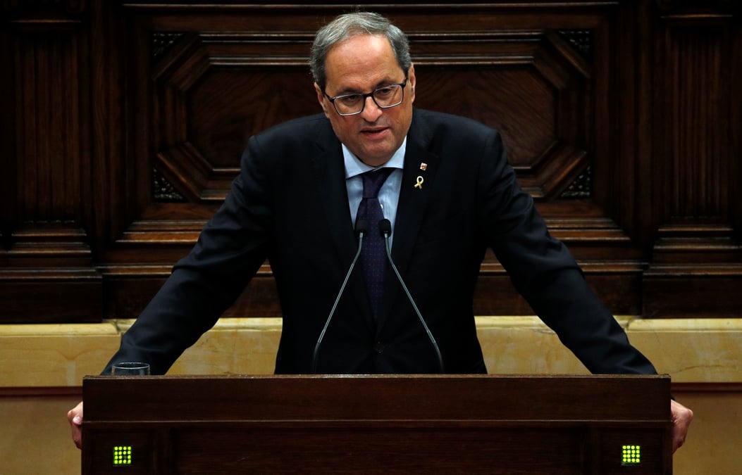 Espagne: le president separatiste catalan appelle au dialogue
