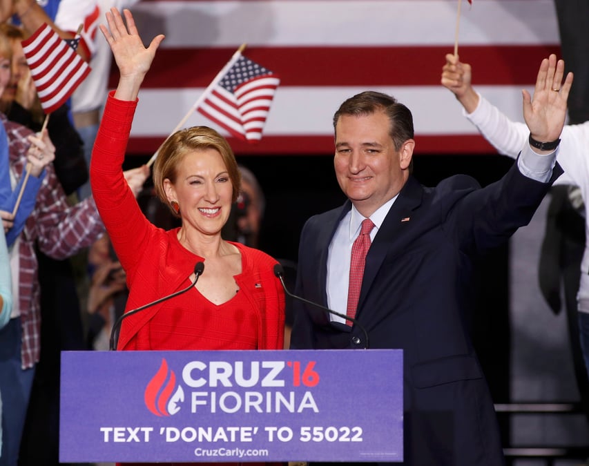 Carly fiorina, colistiere de ted cruz