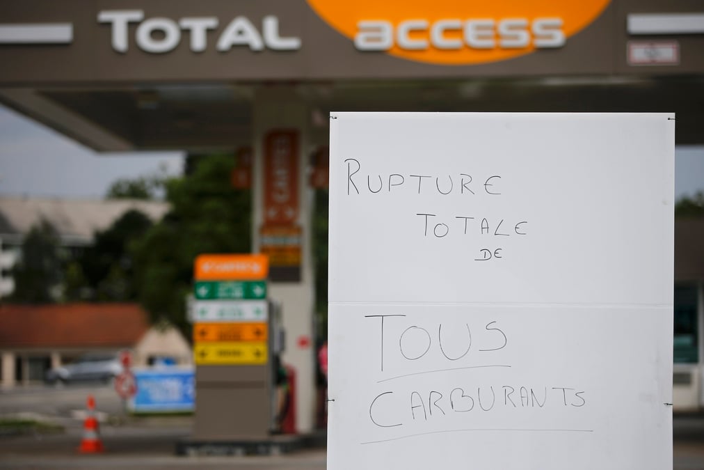 Plusieurs centaines de stations-service sans essence