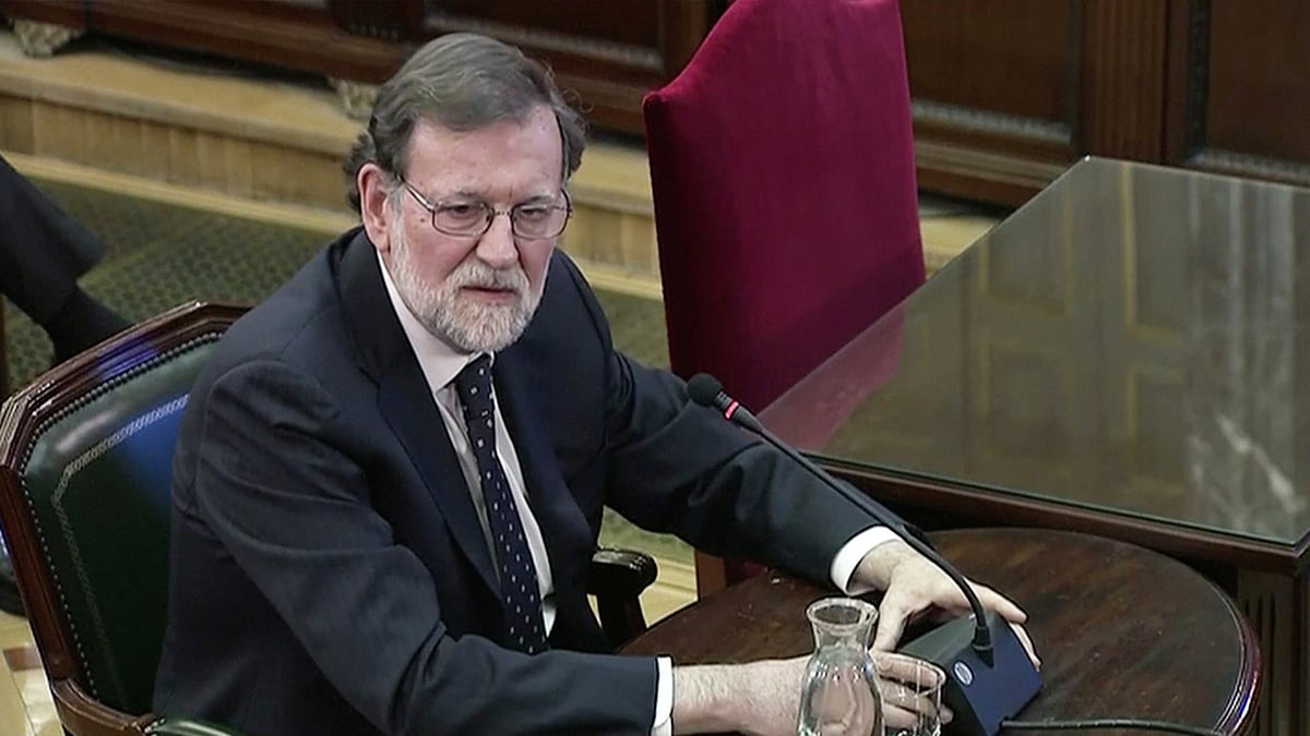 Mariano rajoy temoigne au proces des independantistes catalans