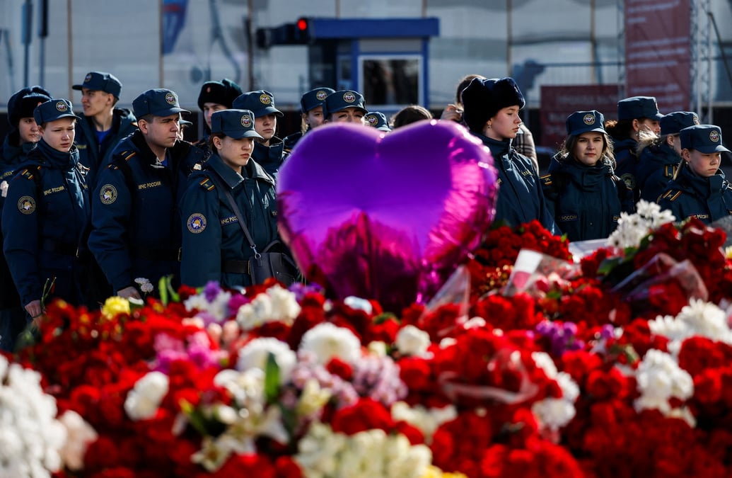 L'apres d'un l'attentat meurtrier a moscou