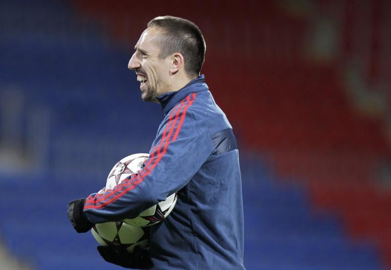 Football: Franck Ribéry blessé et forfait contre Dortmund