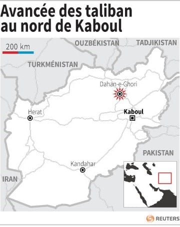 Avancee des taliban au nord de kaboul