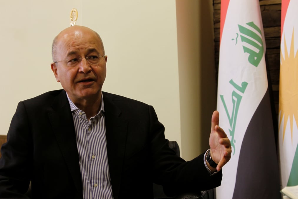 Le kurde barham salih elu a la presidence irakienne