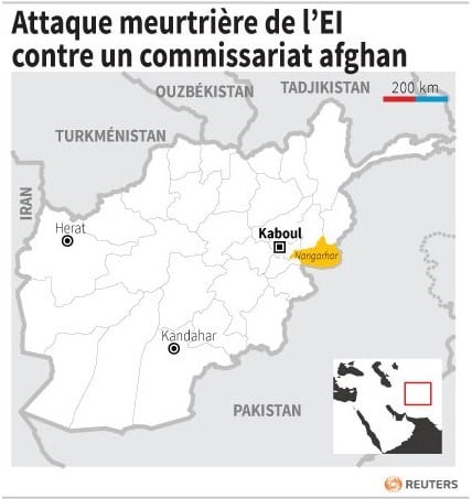 Attaque meurtriere de l’ei contre un commissariat afghan