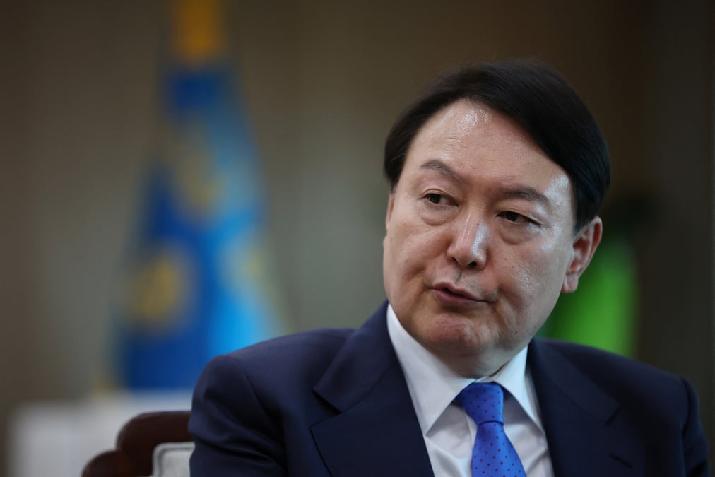 Photo du president sud-coreen yoon suk yeol