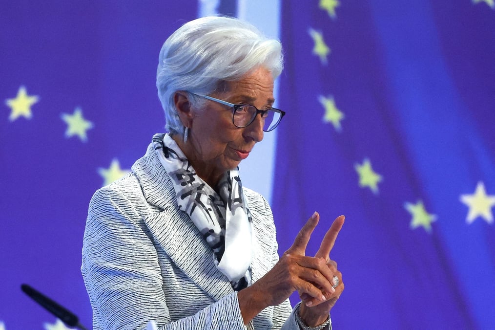 Photo d'archives de christine lagarde, presidente de la banque centrale europeenne, qui s'adresse a une conference de presse