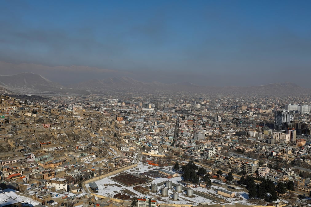 Vue de kaboul, en afghanistan