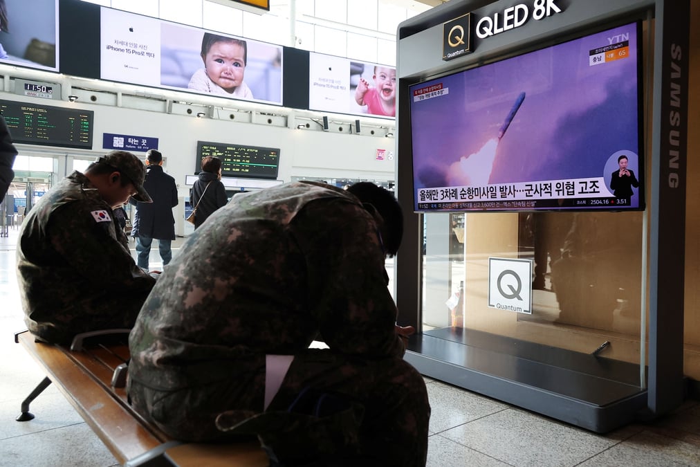 La coree du nord a tire des missiles de croisiere, dit seoul