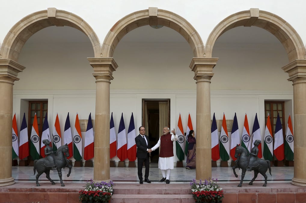 La france et l'inde signent le protocole d'accord sur l'achat de 36 rafale