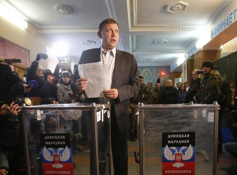 Le séparatiste ukrainien Zakhartchenko investi à Donetsk