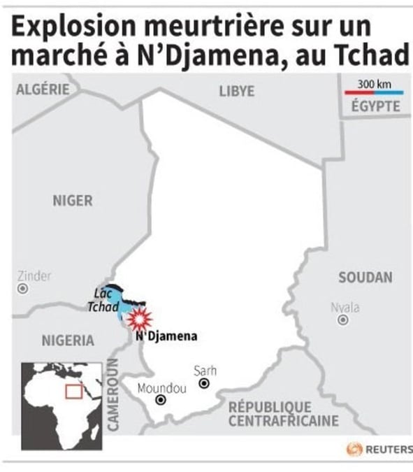 Explosion meurtriere sur un marche a n'djamena