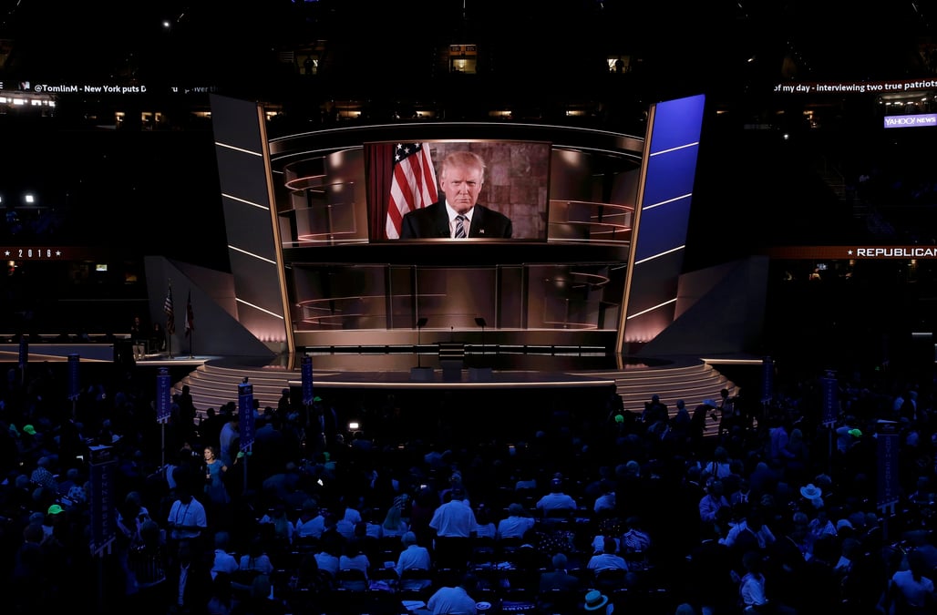 Donald trump, officiellement candidat du parti republicain
