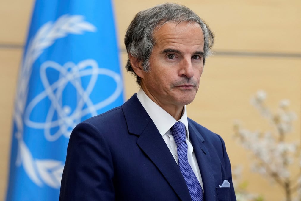 Photo du directeur de l'agence internationale de l'energie atomique (aiea) rafael grossi