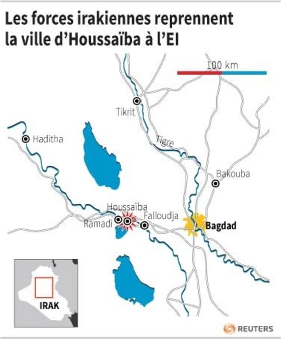 Les forces irakiennes reprennent la ville d’houssaiba a l’ei