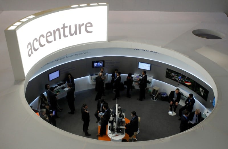 Accenture moins optimiste sur ses ventes annuelles
