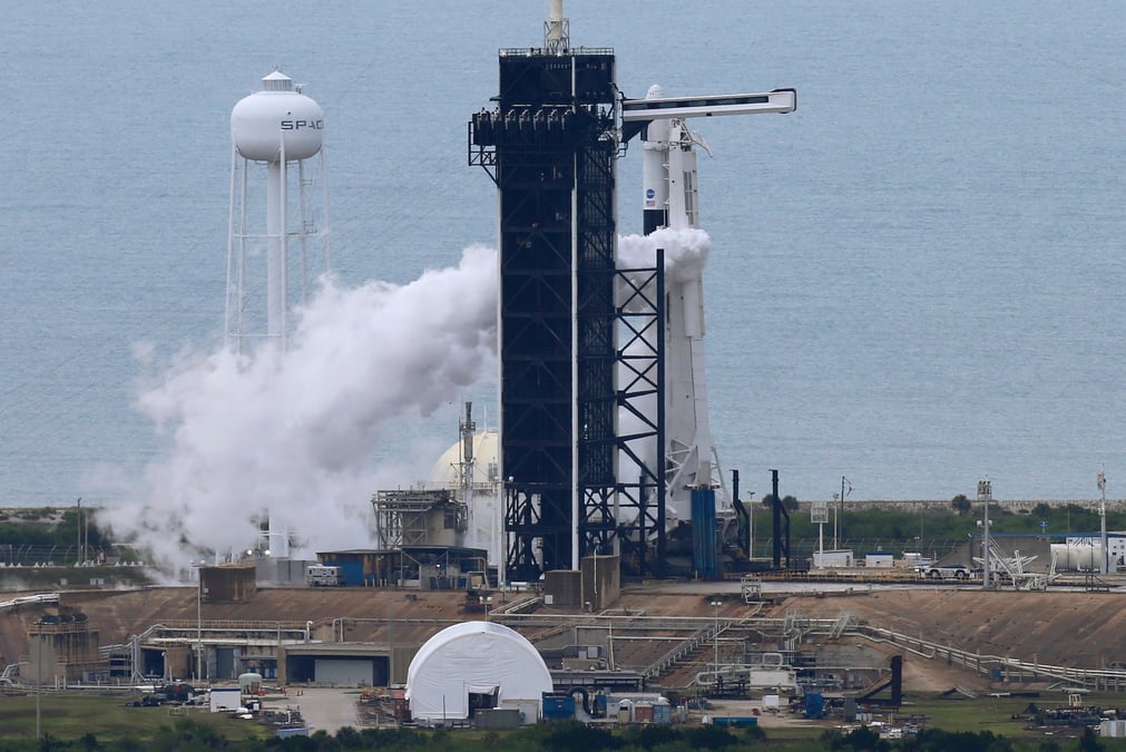 Report a samedi du vol habite de spacex