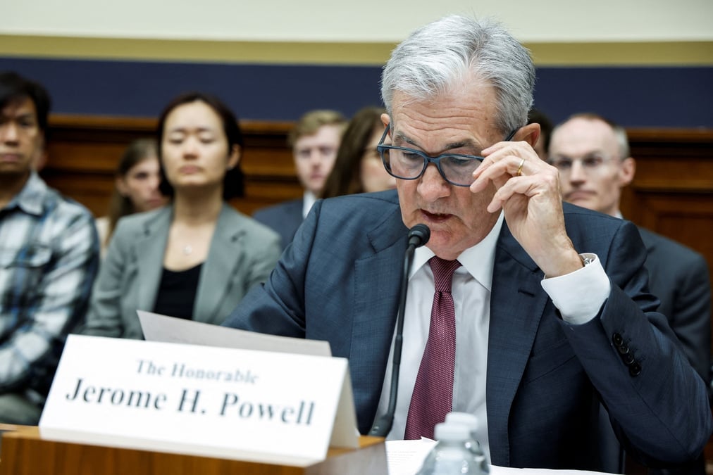 Le president de la fed, jerome powell, temoigne devant la commission des services financiers de la chambre des representants a washington.